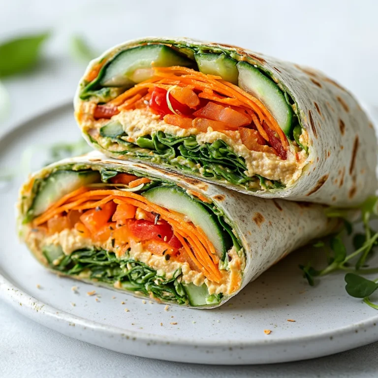 California Veggie Wraps are an excellent option for anyone seeking a delicious and nutritious lunchtime treat. Bursting with vibrant flavors and colors, these wraps feature a delightful medley of fresh vegetables paired with creamy hummus. They make for an ideal choice for a quick lunch, convenient snack, or even as a healthy appetizer at gatherings. The best part about these wraps is the versatility they offer; you can easily customize the ingredients based on your preferences or whatever you have on hand.