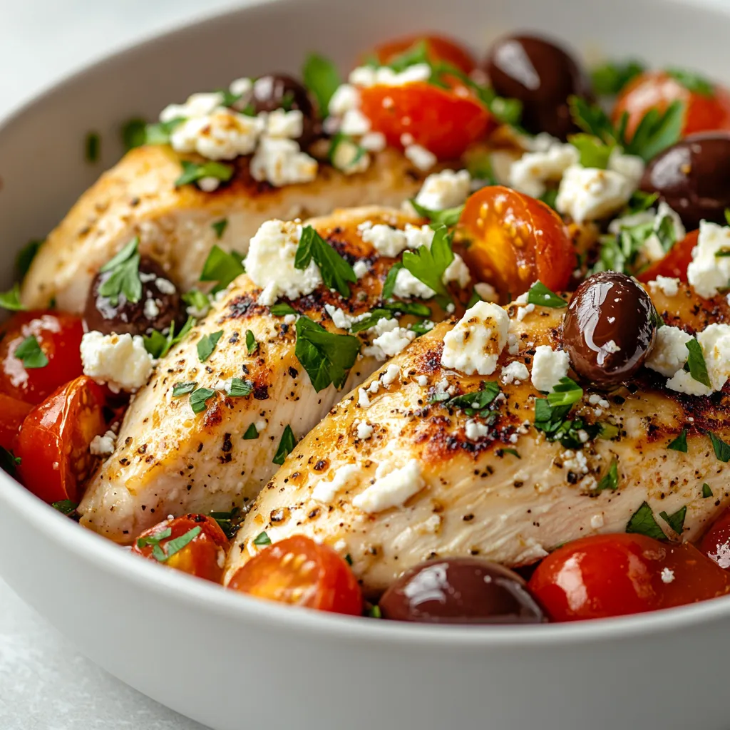 Skillet Greek Chicken Delight is a delectable blend of Mediterranean flavors that promises a satisfying meal without the hassle. With tender chicken, vibrant vegetables, and tangy feta all coming together in one pan, this dish is ideal for busy weeknights or leisurely weekends. Each ingredient works harmoniously to create a dish bursting with flavor, offering a taste of the Mediterranean right in your kitchen. The combination of rich feta cheese, juicy cherry tomatoes, and the briny kick of Kalamata olives matched with perfect chicken results in a dish that’s not only delicious but also visually appealing.