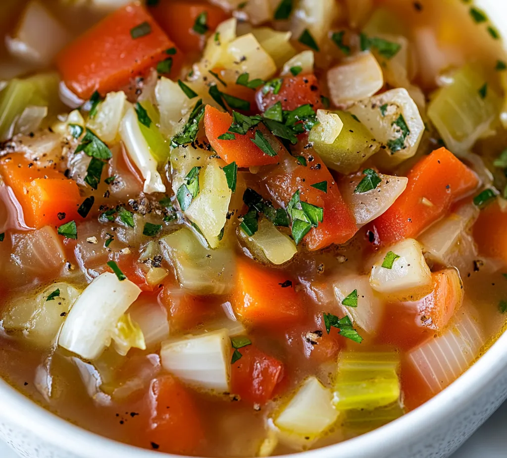 The benefits of incorporating healthy, low-calorie foods into our diets cannot be overstated. Among these, the revitalizing cabbage fat-burning soup stands out as a nourishing option that’s both delicious and slimming. This soup combines a variety of vegetables and spices to create a dish that not only satisfies your taste buds but also supports your wellness goals. Perfect for those looking to manage their weight or simply eat healthier, this soup delivers a delightful blend of flavors and nutrient-dense ingredients.