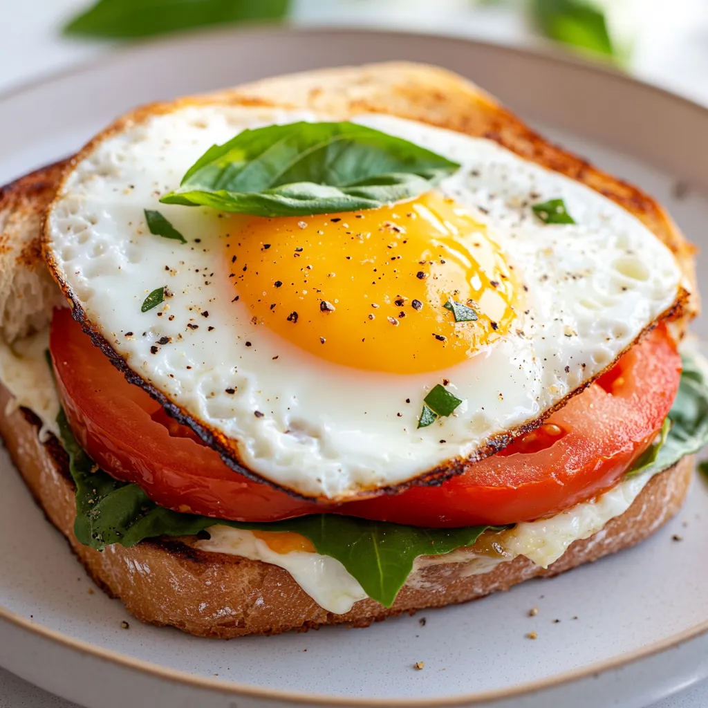 The perfect blend of textures and flavors makes the Sunny-Side Egg and Tomato Panini an irresistible option for any meal. Highlighting creamy eggs and fresh tomatoes, this dish captures the essence of comfort food while being quick to prepare. Whether you’re looking for a satisfying breakfast, a delightful lunch, or a light dinner, this panini is sure to please. The marriage of a crisp, golden crust and the lush fillings create a delightful experience with each bite, ensuring this panini becomes a staple in your culinary repertoire. Pair it with a side salad or enjoy it on its own; the Sunny-Side Egg and Tomato Panini is versatile enough to shine at any time of day.