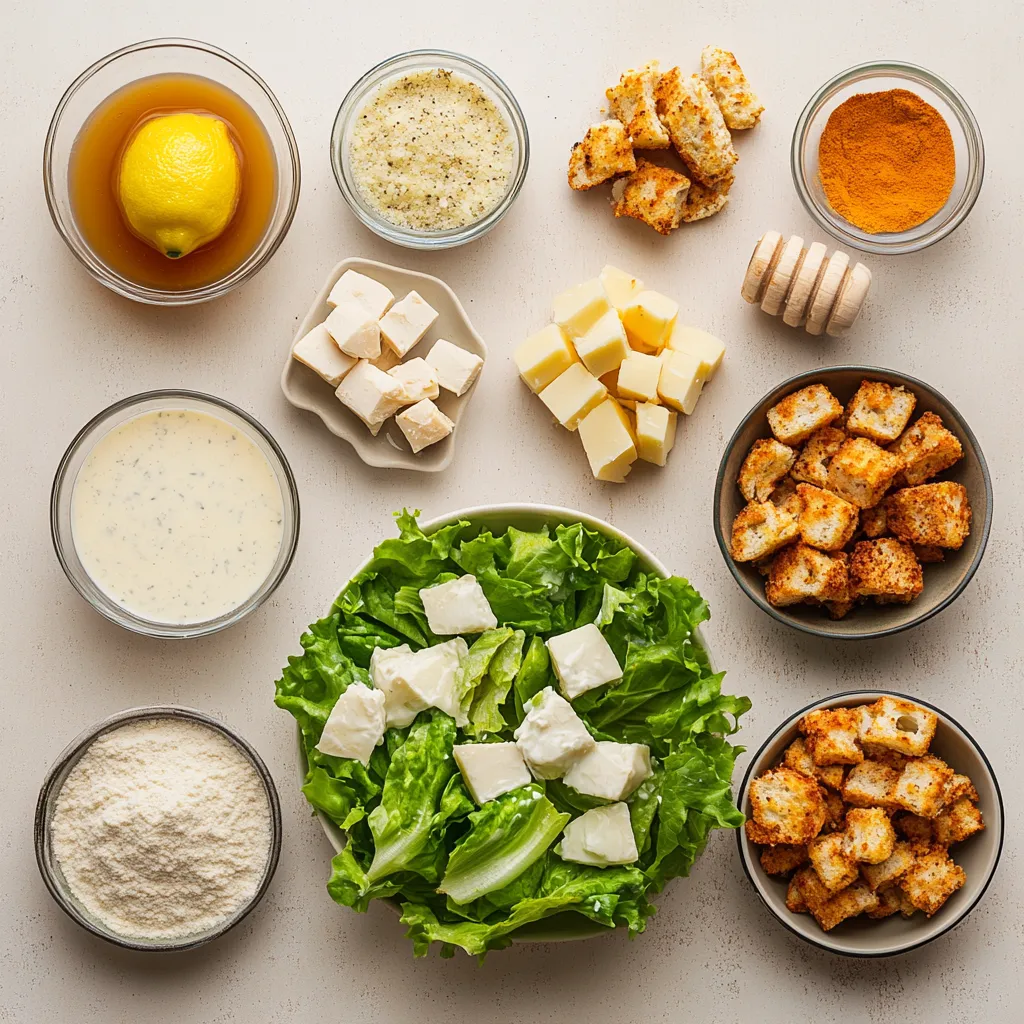 The Spicy Sweet Honey Chicken Caesar Salad is an enticing twist on a classic favorite, merging the rich flavors of Caesar salad with a delightful touch of sweet and spicy glazed chicken. The fusion of crispy, battered chicken and fresh greens introduces an exciting combination of textures and tastes that is sure to satisfy the palate. This vibrant salad adds a unique flair to the traditional Caesar, making it a standout choice for both casual lunches and dinner gatherings.