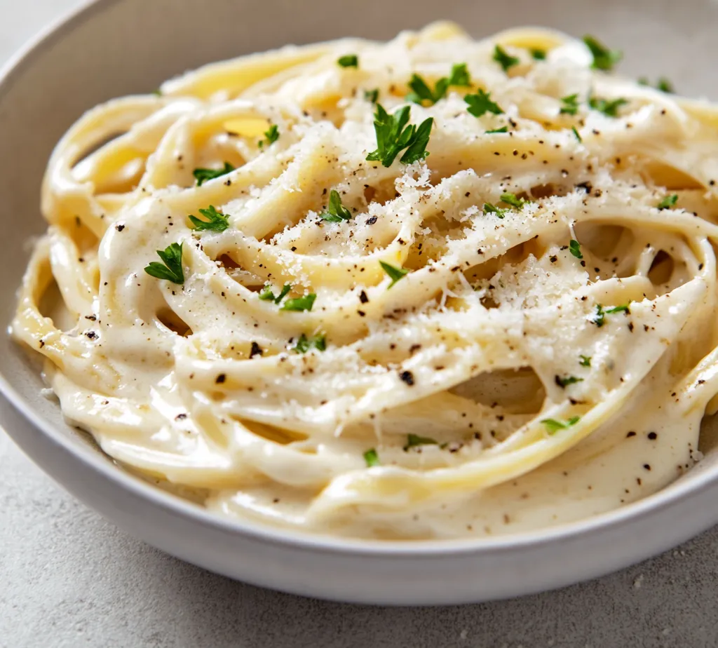 Creamy Fettuccine Alfredo is a classic Italian dish known for its rich and indulgent flavors. This creamy pasta dish has captivated food lovers around the world with its smooth texture and comforting warmth. The fusion of buttery sauce with perfectly cooked fettuccine pasta creates a sumptuous experience that tantalizes the taste buds and fills the kitchen with an inviting aroma. Whether it’s a weekday dinner or a special celebration, fettuccine Alfredo can easily elevate any meal.