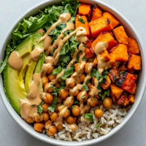 The concept of Rainbow Bowls has become increasingly popular due to their vibrant colors and balanced nutritional profile. These bowls are not just a feast for the eyes but also a symphony of flavors and textures, making them a perfect meal option for health-conscious individuals. The idea of combining a variety of colorful ingredients in a single dish is not only visually appealing but also provides a broad range of nutrients essential for maintaining optimal health. Rainbow Bowls can be served at any time of the day, whether as a quick and easy breakfast, a healthy lunch, or a nutritious dinner. Not specified in the recipe is the preferred time of day to serve Rainbow Bowls, but their versatility makes them suitable for any meal.