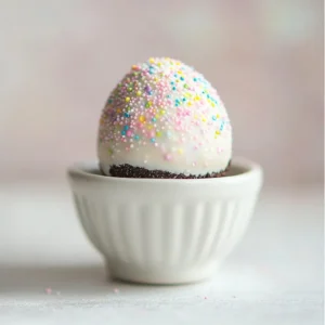 The Easter Egg Truffles Recipe is a delicious and adorable treat perfect for the holiday season. With their pastel colors and Easter-themed decorations, these truffles are sure to be a hit with family and friends. They can be served at Easter gatherings, parties, or as a special treat for loved ones. Not specified in the recipe is the exact taste or texture, but it can be inferred that the combination of white chocolate, heavy cream, and confectioners' sugar will result in a sweet and creamy treat.