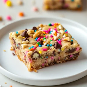 The Birthday Cookie Brookies Recipe is a delightful dessert perfect for celebrating special occasions. This easy-to-make treat combines the best of cookies and brownies, loaded with semi-sweet chocolate chips and crunchy walnuts. The combination of textures and flavors makes it an ideal dessert for birthday parties or any occasion that calls for a sweet treat. Not specified in the recipe is the exact taste or flavor profile, but the inclusion of semi-sweet chocolate chips and walnuts suggests a rich, indulgent experience.