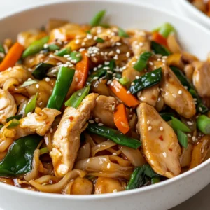 Chicken Chow Fun is a beloved Chinese dish that has gained popularity worldwide for its flavorful combination of stir-fried noodles, vegetables, and protein. This recipe offers a simple and delicious version of Chicken Chow Fun that can be prepared and served in under an hour. The dish is perfect for a weeknight dinner or a special occasion, and its savory flavors are sure to please both children and adults. Not specified in the recipe is the ideal time to serve Chicken Chow Fun, but it can be enjoyed at any time of the day, whether it's for lunch or dinner.