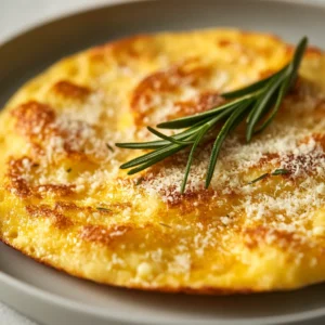 The Socca Italian Flatbread Delight is a delicious and simple recipe that showcases the flavors of Italy. This flatbread is made with a combination of chickpea flour, all-purpose flour, and herbs, making it perfect for snacking or as a side dish. The recipe offers a unique blend of textures and flavors, with the crunch of the rosemary leaves and the creaminess of the Parmesan cheese adding depth to the dish. When it comes to serving, the Socca Italian Flatbread Delight is best enjoyed warm, making it an ideal accompaniment to a variety of meals. Not specified in the recipe is the preferred occasion for serving this dish, but its versatility makes it suitable for both casual gatherings and special events.