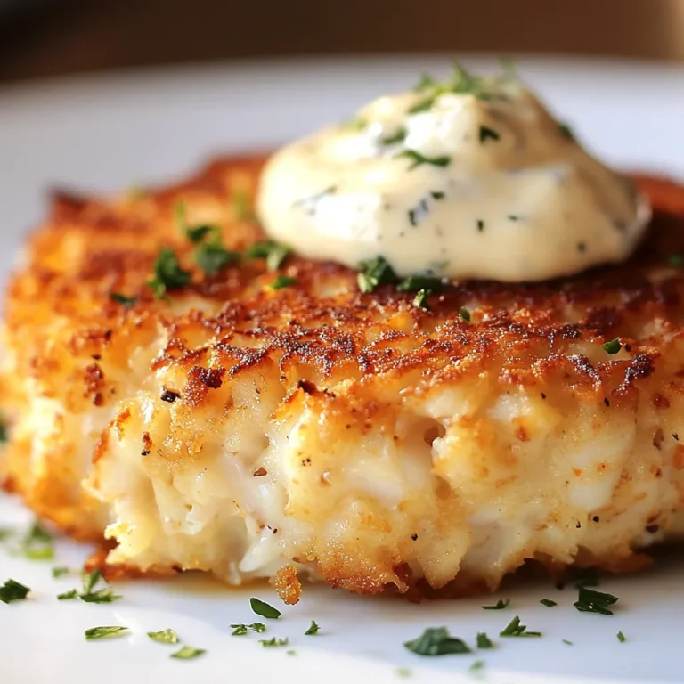 The Maryland Crab Cake Delight Recipe is a mouthwatering dish that showcases the rich flavors of Maryland, featuring jumbo lump crab meat, panko breadcrumbs, and a hint of Old Bay seasoning. This seafood delicacy is perfect for special occasions or everyday meals, offering a taste of the region's culinary heritage. The combination of fresh ingredients and expert preparation techniques makes this dish a true delight for seafood lovers.
