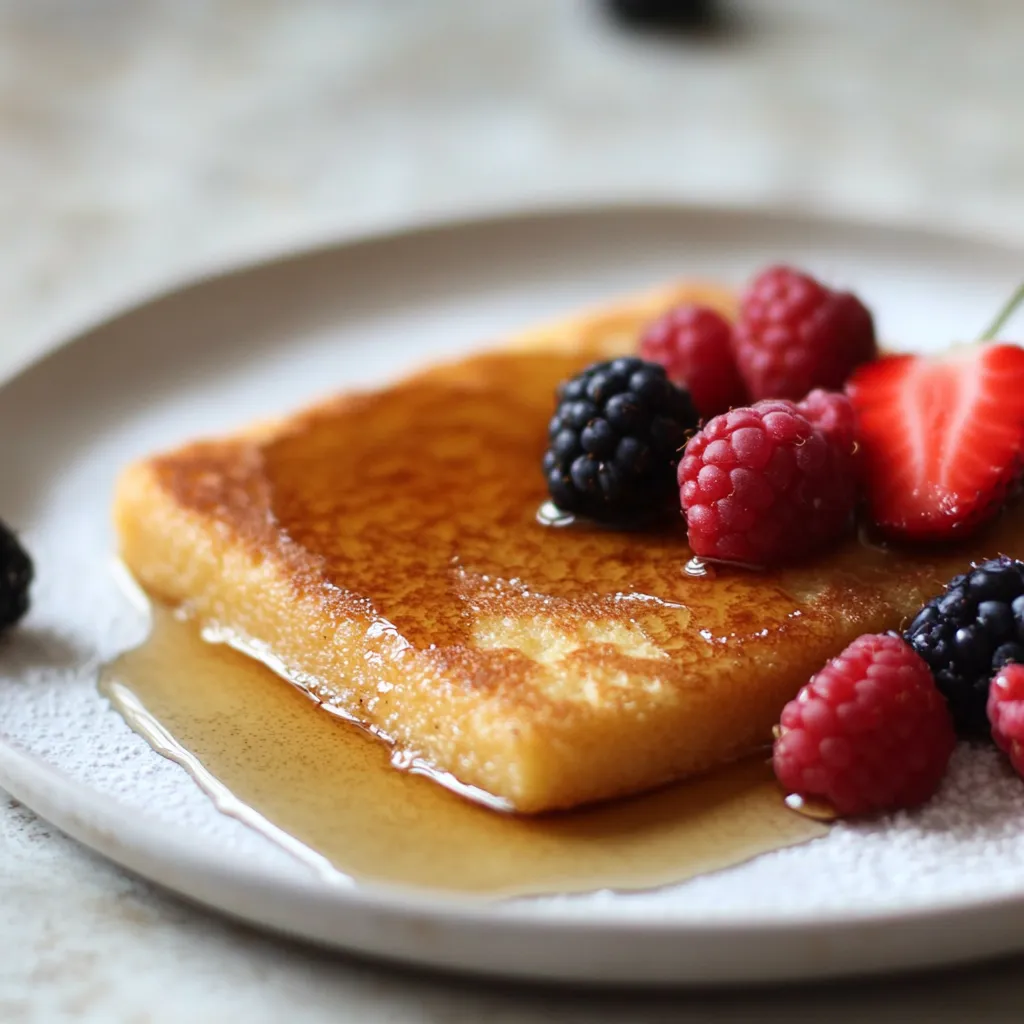 Sheet pan pancakes offer a convenient and delicious breakfast solution, perfect for busy mornings or large gatherings. The dish combines the fluffiness of traditional pancakes with the ease of baking in a single pan, making it an ideal choice for those looking for a quick and easy meal. Not specified in the recipe is when this dish is best served, but given its breakfast-oriented ingredients, it is likely intended for morning consumption.