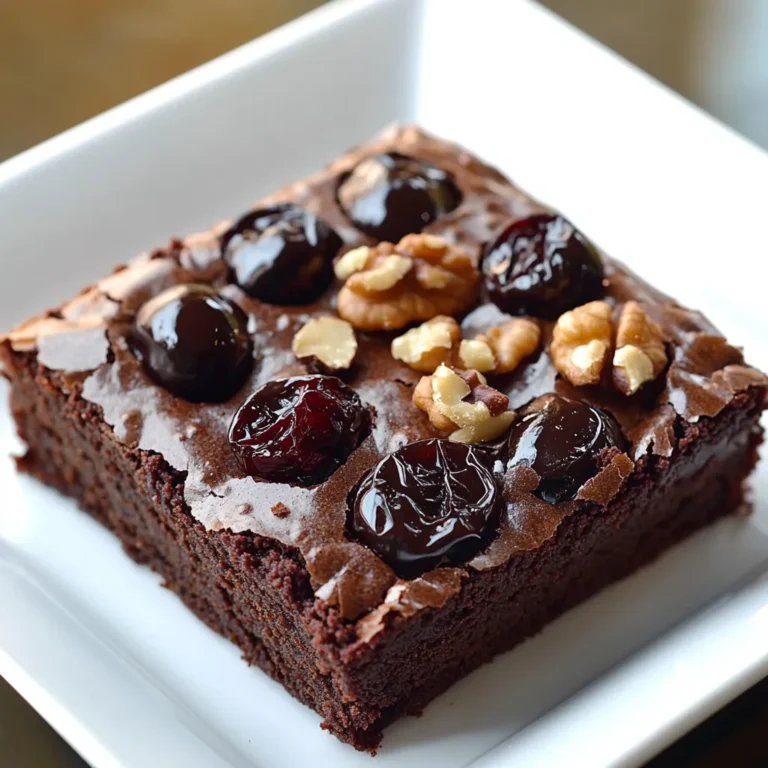 The Chocolate Cherry Bliss Brownies Recipe is a decadent dessert that combines the richness of semi-sweet chocolate with the sweetness of dried cherries and a hint of vanilla. This unique blend of flavors creates a truly indulgent treat that is perfect for satisfying any sweet tooth. Whether you're looking for a special dessert to serve at a celebration or just a simple treat to enjoy at home, these brownies are sure to impress.