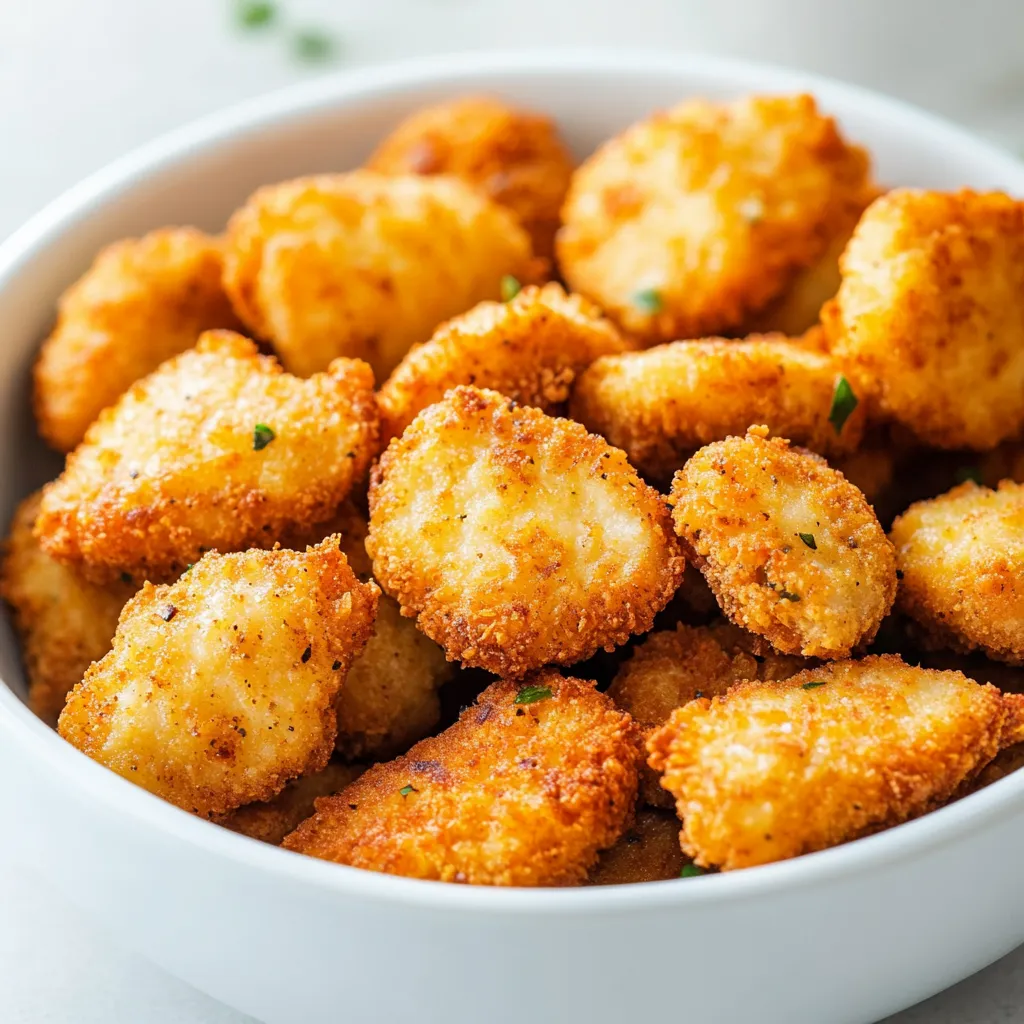 The Delicious Crispy Air Fryer Chicken Nuggets Recipe is a mouth-watering and easy-to-make dish perfect for both kids and adults, providing a quick and satisfying meal experience. This recipe is ideal for a weeknight dinner or a quick snack, as it can be prepared and cooked in under 30 minutes. The combination of crispy exterior and tender interior makes it a great option for those looking for a healthier alternative to deep-fried chicken nuggets. Not specified in the recipe is the specific occasion or event for which this dish is most suitable, but its versatility makes it a great choice for a variety of situations.