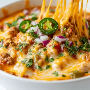 This dish is a twist on traditional Mexican cuisine, offering a unique blend of flavors and textures that are sure to delight. The combination of melted cheese, savory chorizo sausage, and tender chicken creates a truly unforgettable experience. Whether it's a game day gathering, a party with friends, or a family dinner, this recipe is perfect for any occasion. Not specified in the recipe is the specific taste or flavor profile, but it can be inferred that the dish is spicy and savory, given the inclusion of jalapeño pepper and chorizo sausage.