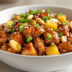Hawaiian Chicken Delight is a dish that embodies the tropical flavors of Hawaii, offering a delicious and easy-to-make recipe perfect for a quick meal. This recipe is designed to be ready in just 30 minutes, making it an ideal option for those seeking a flavorful meal without extensive preparation time. The combination of sweet, savory, and spicy flavors creates a unique taste experience that is sure to delight. Not specified in the recipe is when to serve this dish, but given its quick preparation time, it's suitable for a variety of occasions, from weeknight dinners to casual gatherings.