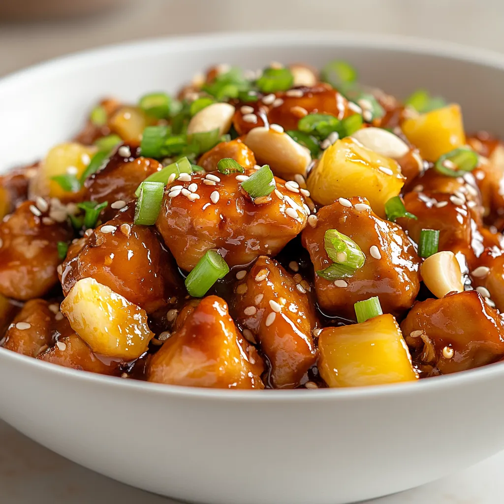 Hawaiian Chicken Delight is a dish that embodies the tropical flavors of Hawaii, offering a delicious and easy-to-make recipe perfect for a quick meal. This recipe is designed to be ready in just 30 minutes, making it an ideal option for those seeking a flavorful meal without extensive preparation time. The combination of sweet, savory, and spicy flavors creates a unique taste experience that is sure to delight. Not specified in the recipe is when to serve this dish, but given its quick preparation time, it's suitable for a variety of occasions, from weeknight dinners to casual gatherings.