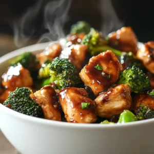 The Delicious Chicken and Broccoli Stir Fry Recipe is a quick and easy meal option that combines the flavors of chicken, broccoli, and Asian-inspired sauces. This recipe is perfect for a weeknight dinner or a special occasion. It offers a balance of protein, vegetables, and flavor, making it a great choice for those looking for a healthy and delicious meal. The combination of chicken, broccoli, and garlic-ginger mixture creates a savory and slightly sweet flavor profile that is sure to please.