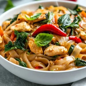 The Thai Drunken Noodles Recipe is a popular dish that showcases the country's culinary expertise, with its bold and aromatic flavors. Thai cuisine is known for its emphasis on fresh ingredients and spices, which are perfectly balanced in this dish. Not specified in the recipe is when to serve the dish, but it can be enjoyed at any time of day. The Thai Drunken Noodles Recipe is a staple in Thai cuisine, and its cultural significance extends beyond its flavorful taste. The dish is often served at social gatherings and is a symbol of Thai hospitality.