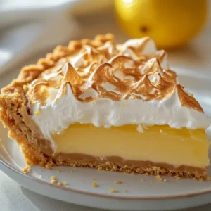 The Lemon Sunshine Pie is a vibrant and tantalizing dessert, perfect for any occasion, with its harmonious blend of a buttery crust, a zesty lemon filling, and a fluffy meringue topping. This treat is sure to brighten up anyone's day with its refreshing and tangy flavors. The combination of textures and tastes in this pie creates a truly unforgettable experience for the palate. The Lemon Sunshine Pie is an ideal dessert for those looking to add a burst of citrusy freshness to their meals. Not specified in the recipe is the specific occasion or time of day when this pie is best served, but its versatility makes it suitable for various events and gatherings.