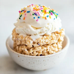 The Rice Krispies treats ice cream sandwich recipe is a fun and delicious dessert perfect for hot summer days or any occasion. This treat is sure to be a hit with both kids and adults, offering a unique combination of crunchy cereal and creamy ice cream. Not specified in the recipe is when exactly this dessert is best served, but given its cooling and sweet nature, it's likely suitable for warm weather gatherings, parties, or as a simple pleasure at home.