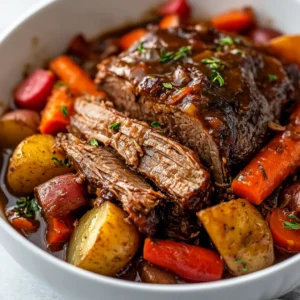 The classic pot roast recipe is a mouth-watering, tender dish that's sure to become a family favorite, perfect for special occasions or a cozy night in with family and friends. It offers a hearty, comforting meal that combines the richness of beef with the natural sweetness of various vegetables, all slow-cooked in a flavorful broth. The recipe's appeal lies in its simplicity and the depth of flavors it achieves, making it a staple for many home cooks.