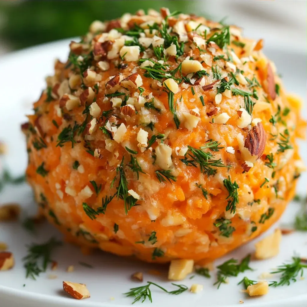 This delicious Carrot Cheeseball Delight is a perfect appetizer or snack for any occasion, offering a unique blend of flavors and textures that are sure to impress friends and family. The combination of grated carrots, cream cheese, and shredded cheddar cheese provides a rich and creamy flavor profile that is both refreshing and satisfying. Not specified in the recipe is the specific occasion or time of year when this dish is best served, but its versatility makes it suitable for a wide range of gatherings and events.